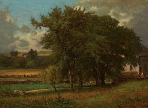 Oaks Near Medfield — George Innes, Tonalism
