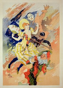 Reproduction Of A Poster For A Pantomime — Jules Chéret, Art Nouveau