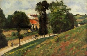 The Saint Antoine Road At L'hermitage, Pontoise — Camille Pissarro