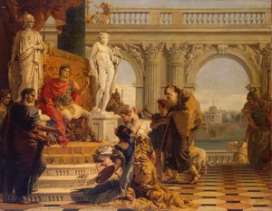 Maecenas Presenting The Liberal Arts To Emperor Augustus — Giambattista Tiepolo, Rococo