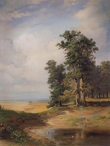 Summer Landscape With Oaks — Aleksey Savrasov