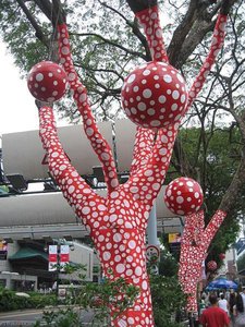 Ascension Of Polkadots On The Trees — Yayoi Kusama