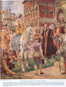 Queen Elizabeth I Opening The Royal Exchange — Ernest Crofts