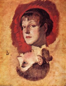Double Portrait Of A Girl — Frank Duveneck