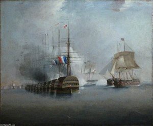 The Battle Of The Nile - — Thomas Whitcombe, Romanticism