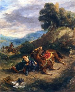 The Death Of Lara — Eugène Delacroix, Romanticism