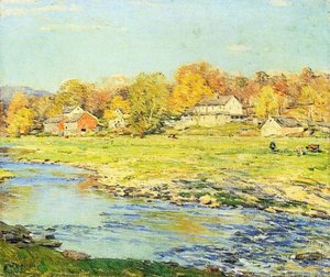 Late Afternoon In October — Willard Leroy Metcalf, Impressionism