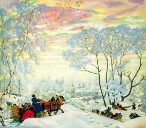 Winter — Boris Mikhailovich Kustodiev