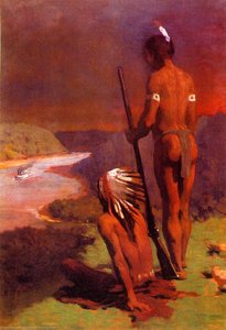 Indian On The Ohio — Thomas Pollock Anshutz