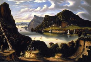 View of Cold Spring and Mount Taurus from Fort Putnam