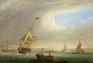 Seascape With Entrance To A River — Joseph Walter, Other