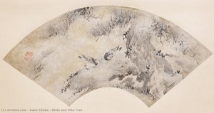 Birds And Pine Tree — Kanō Eitoku