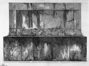 Pedestal Of The Same Relief (two Branches) — Giovanni Battista Piranesi