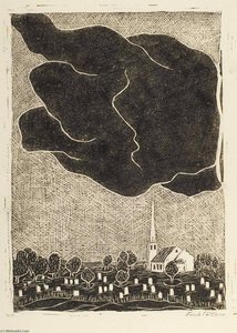Cloud Over Churchyard — Frank Mcclure