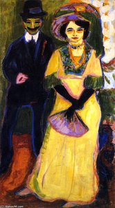 Dodo And Her Brother — Ernst Ludwig Kirchner, German Expressionism