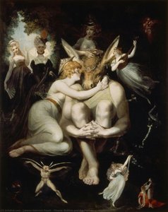 Titania, Bottom And The Fairies — Johann Heinrich Füssli