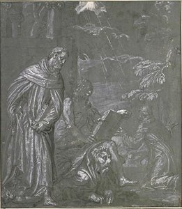 St. Leonard, St. Mark And St. Francis Receiving The Stigmata — Paolo Veronese