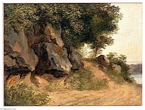 CHEMIN ROCHEUX PRES DE NEMI