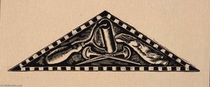 Checkerboard Triangle (illustration For The Checkerboard) — Howard Cook