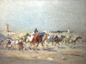 Desert Camels Near Tangiers, Morocco — Edmund Aubrey Hunt