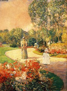 Parc Monceau, Paris — Frederick Childe Hassam, Impressionism