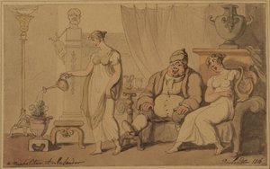A Neapolitan Ambassador - Prince Castelcicala — Thomas Rowlandson