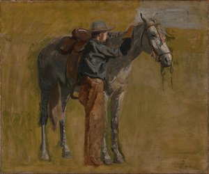Cowboy: Study For Cowboys In The Badlands — Thomas Eakins, Contemporary Realism