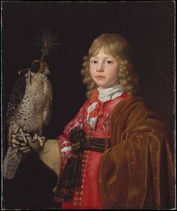 Portrait Of A Boy With A Falcon — Wallerant Vaillant