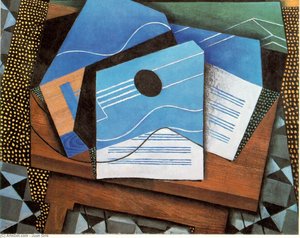 Guitar On A Table - - — Juan Gris, Synthetic Cubism