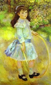 Girl With A Hoop (marie Goujon) — Pierre-auguste Renoir