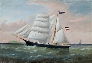 The Ship Gottfried At Sea