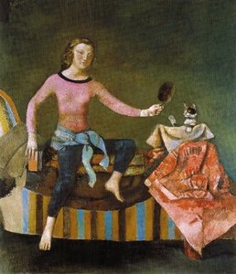 The Cat In The Mirror Ii — Balthus