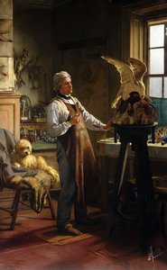 John Hancock (1808–1890) in His Studio