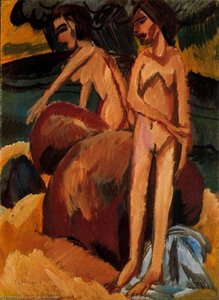 Bathers At Sea — Ernst Ludwig Kirchner