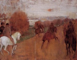 Riders On A Road — Edgar Degas, Impressionism