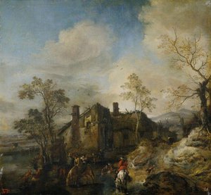 Watering Horses — Philips Wouwerman