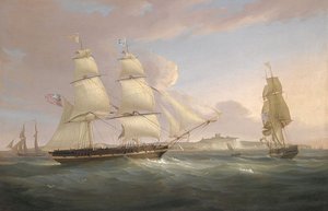 The Merchant Snow Peru Off Dover — William John Huggins