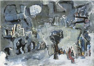 Landscape With Figure — Mario Sironi