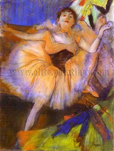 Sitting Dancer (danseuse Assise) — Edgar Degas, Impressionist Style