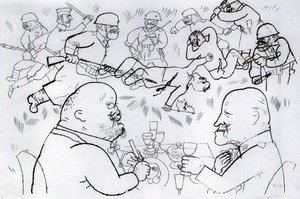 The Communists And The Falling Currency Rise — George Grosz