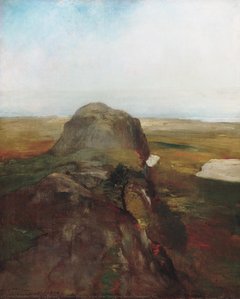 Autumn Study, View Over Hanging Rock, Newport, R.i. — John La Farge, Romantic Landscape