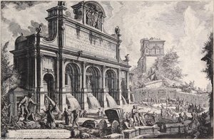 Veduta Del Castello Dell’acqua Paola Sul Monte Aureo The Fontana Dell’acqua Paola — Giovanni Battista Fontana