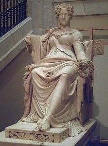 Isabel De Braganza, Queen Of Spain — José Álvarez Cubero, Neoclassicism