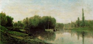 The Banks Of The Oise — Charles-françois Daubigny