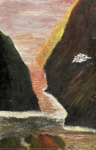 Abstract (fantasy Cliffs And Sea View) — Olive Rogers