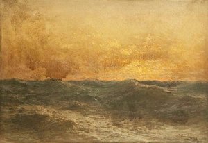 Moonlight Marine, (painting) — John Olson Hammerstad