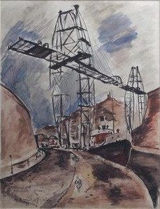 Road And Crane — André Dunoyer De Segonzac