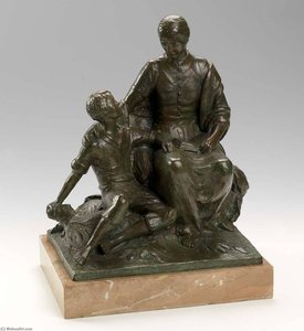 Nancy Hanks And Boy Abraham Lincoln ( 4) — Paul Manship