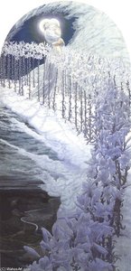 La Vierge Aux Lys — Carlos Schwabe