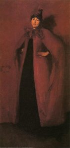 Harmon In Red: Lamplight — James Abbott Mcneill Whistler, Tonalism